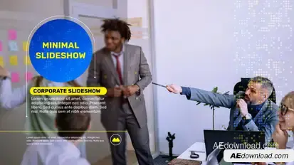Corporate Slideshow Video Displays template preview