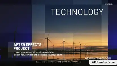 Corporate Slideshow Video Displays template preview