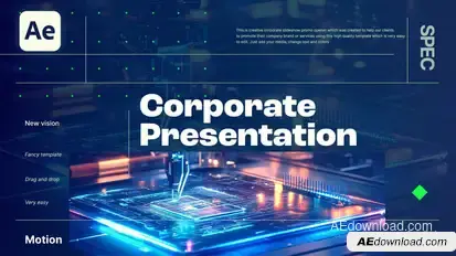 Corporate Slideshow Openers template preview