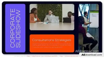 Corporate Slideshow - Grid Promo Video Displays template preview