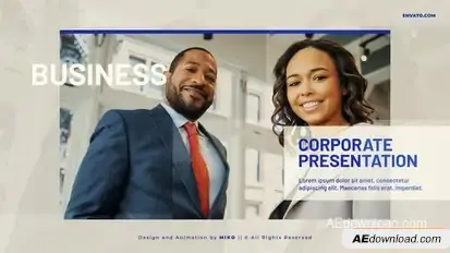 Corporate Slideshow Opener Openers template preview