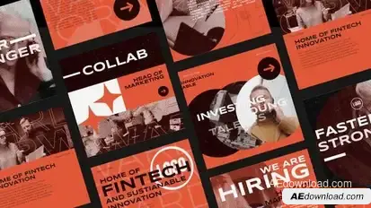 Videohive Corporate Social Media Posts Openers template preview