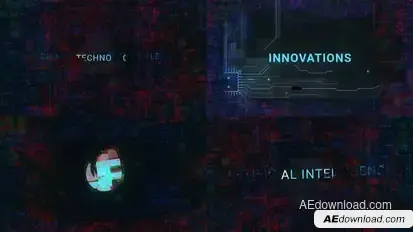 Corporate Technology Titles Titles template preview