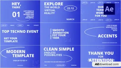 Corporate Text Typography / Ae Titles template preview