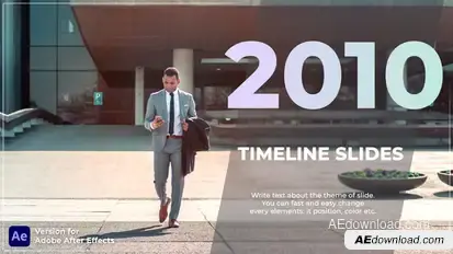 Corporate Timeline Video Displays template preview