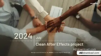 Corporate Timeline Video Displays template preview