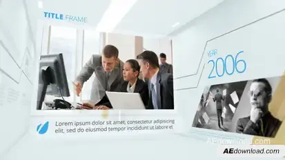 Corporate Timeline Slideshow Video Displays template preview