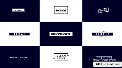 Corporate Titles Titles template preview