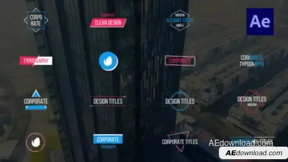 Corporate Titles Titles template preview