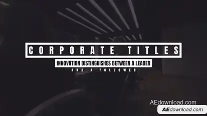 Corporate Titles Titles template preview