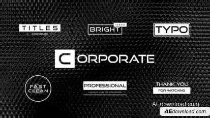 Corporate Titles Titles template preview