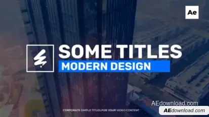 Corporate Titles / Ae Titles template preview