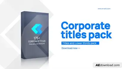Corporate Titles and Lower thirds pack Titles template preview