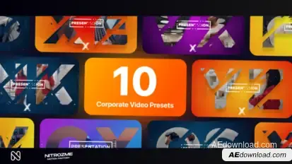 Corporate Typography Vol. 01 Video Displays template preview