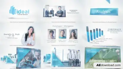 Corporate Video Video Displays template preview