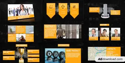Elegant Corporate Video Openers template preview