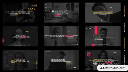Corporate Visual Titles Titles template preview