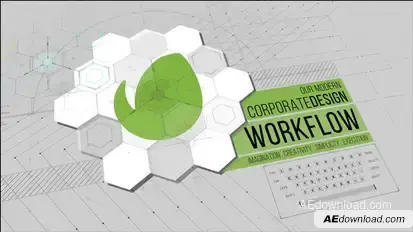 Corporate Workflow Video Displays template preview