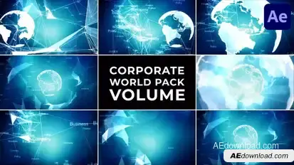 Corporate World Pack for After Effects Elements template preview