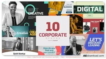 Corporation Slides Openers template preview