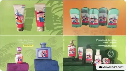 Cosmetic Mockup Promo Product Promo template preview