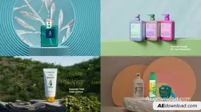 Cosmetics Cream Shampoo and Soap Mockups Product Promo template preview