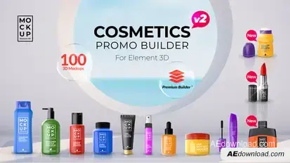 Cosmetics Promo Builder Product Promo template preview
