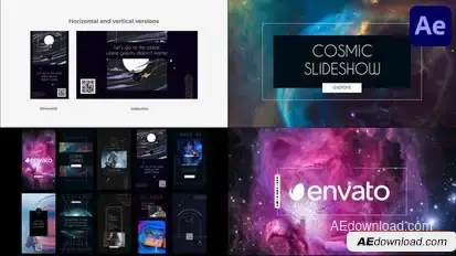 Cosmic Slideshow for After Effects Openers template preview