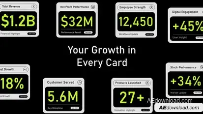 Count Card Logo Stings template preview