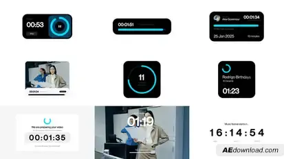 Countdown & Timer Pack broadcast-packages template preview