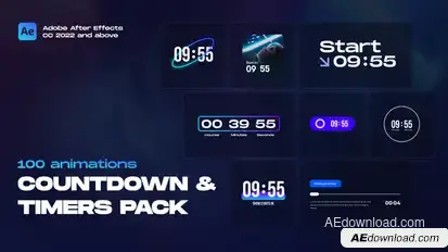 Countdown & Timers Pack Elements template preview
