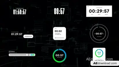 Countdown and Timer Elements template preview