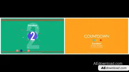 Countdown Animation - Colorful Timer & Number Intro Elements template preview