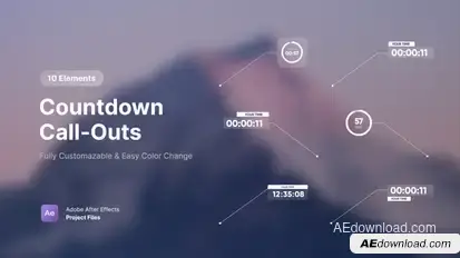 Countdown Callouts Elements template preview