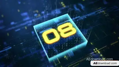 Countdown Logo Reveal Logo Stings template preview