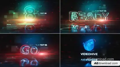 Countdown Logo Reveal Logo Stings template preview