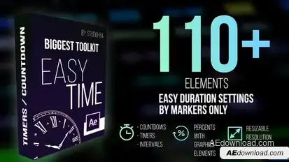 Countdown Timer toolkit "Easy Time" Elements template preview