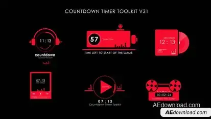 Countdown Timer Toolkit V31 Elements template preview