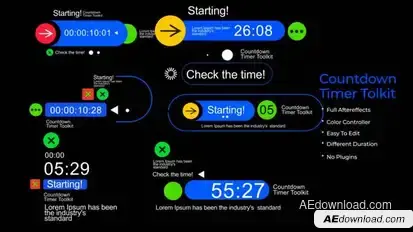 Countdown Timer Toolkit V39 Elements template preview