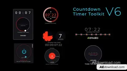 Countdown Timer Toolkit V6 Elements template preview