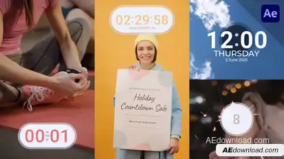 Countdown Timers Elements template preview