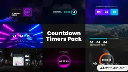 Countdown Timers Video Displays template preview