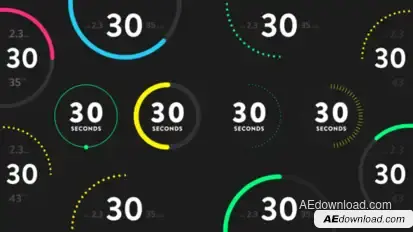 Countdown Timers for Fitness Elements template preview