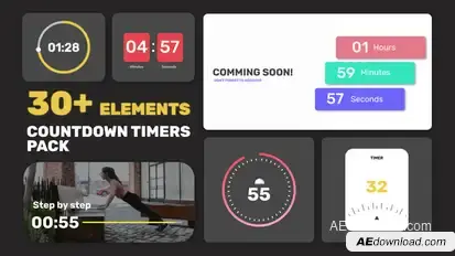 Countdown Timers Pack Elements template preview