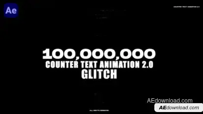 Counter Text Animation 2.0 Infographics template preview