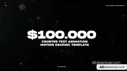 Counter Text Animation Infographics template preview