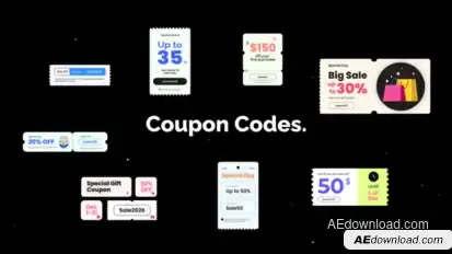 Coupon Code Elements template preview