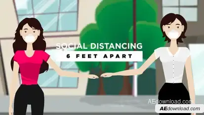 Covid-19 6 Feet Apart Product Promo template preview