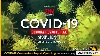 COVID-19 Coronavirus Report Open Logo Openers template preview