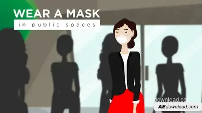 Covid-19 Mask In Public Product Promo template preview